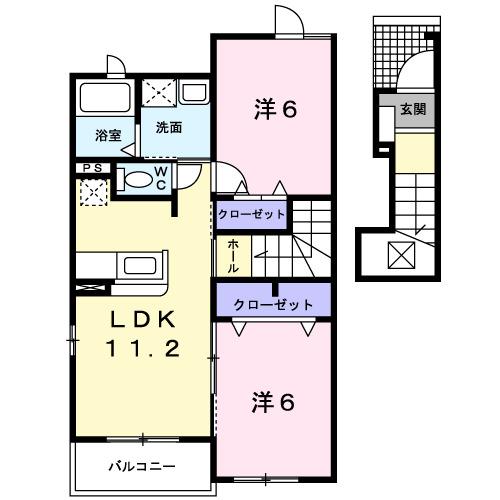 サンビタリア（203） 間取り図画像