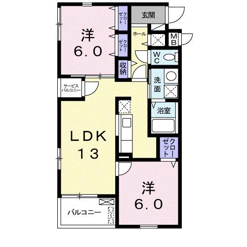 さつき荘（203） 間取り図画像