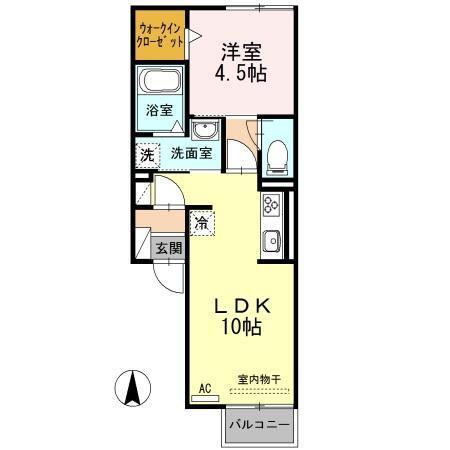 アルバトロスＨＡＮＡ（201） 間取り図画像