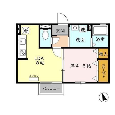 ジュネス中小田井（101） 間取り図画像