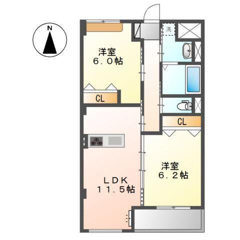 エスタージ 間取り図画像