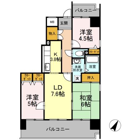 アーバンドエル原（1201） 間取り図画像