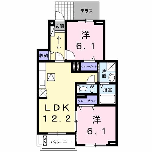 エボルシオン東光　Ａ（103） 間取り図画像