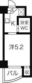 露橋ロイヤルハイツII（608） 間取り図画像