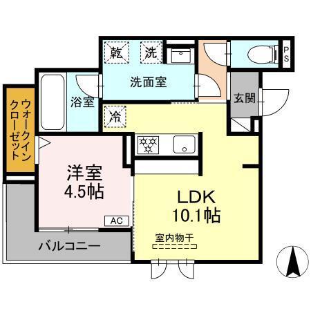 セレスティア中村（203） 間取り図画像
