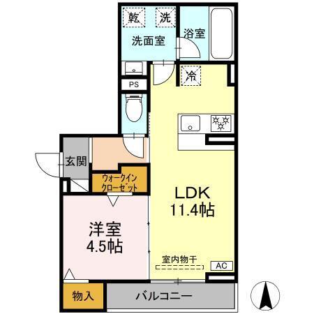 セレスティア中村（301） 間取り図画像
