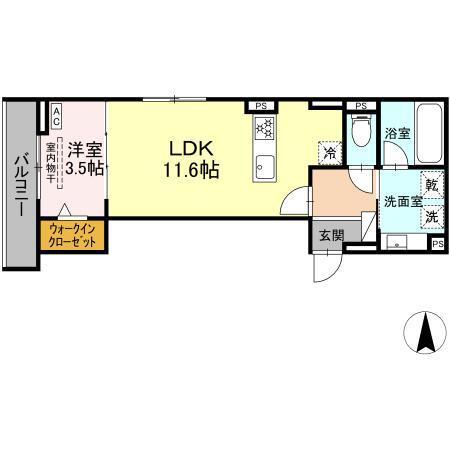 セレスティア中村（302） 間取り図画像