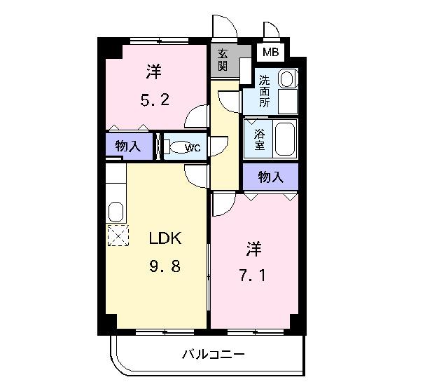 クラールヴィラ（203） 間取り図画像
