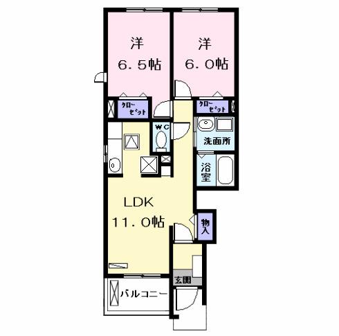 蔵　弐（101） 間取り図画像