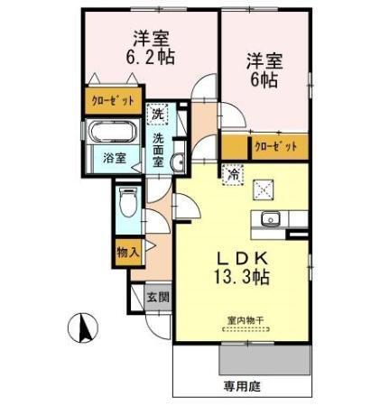 Ｒｉｓａｉａ，ｗ（101） 間取り図画像