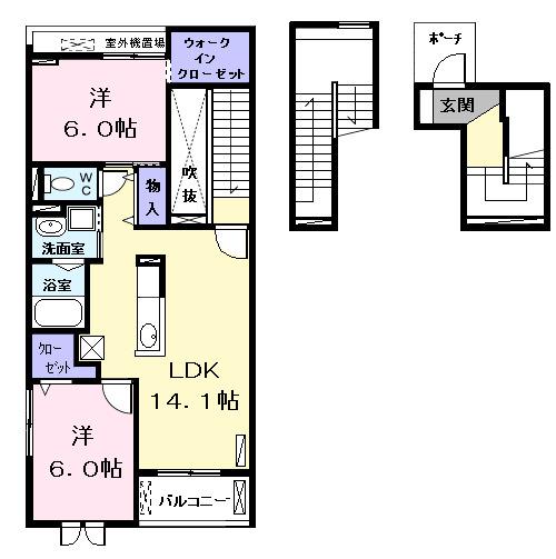 レニティフ　Ⅱ（303） 間取り図画像
