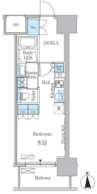 ヒヴィ・カーサ名駅西（1204） 間取り図画像