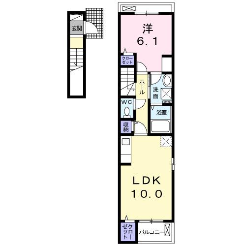 Ｌｕｇａｒ柳原（ルガール）（201） 間取り図画像
