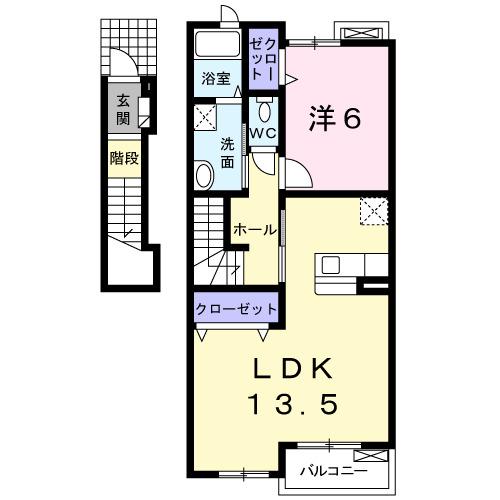 コーポみどりＡ（202） 間取り図画像