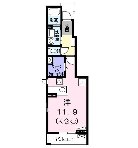 Ｋ．Ｎコンプレーション　Ⅲ（102） 間取り図画像