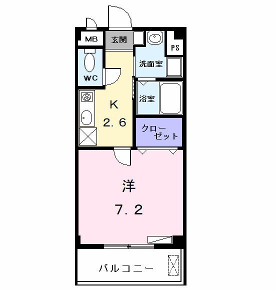 ウィステリアⅡ（101） 間取り図画像