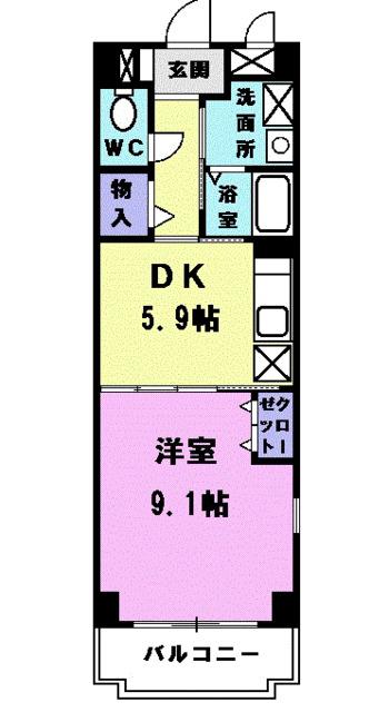 フィオーレ（301） 間取り図画像