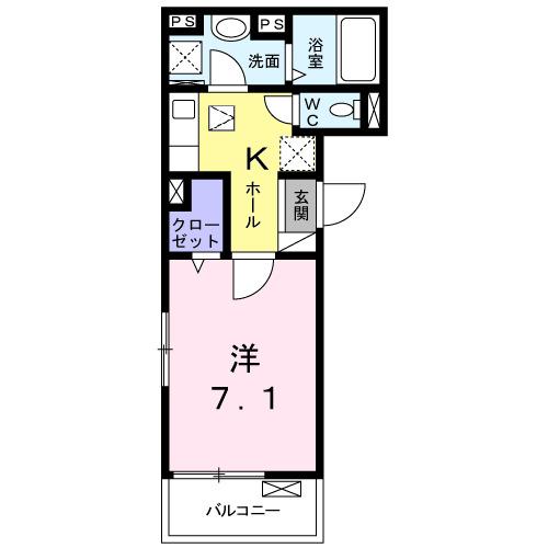 シャンテハウス中根Ⅲ（101） 間取り図画像
