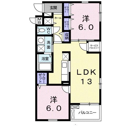 さつき荘（301） 間取り図画像
