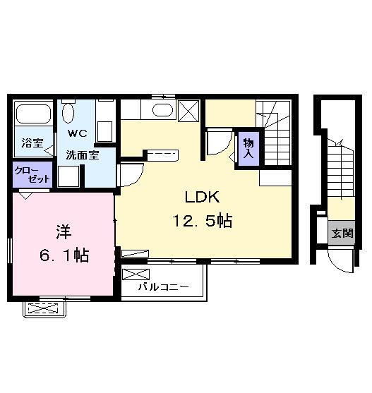 プリムローズやなせ（201） 間取り図画像
