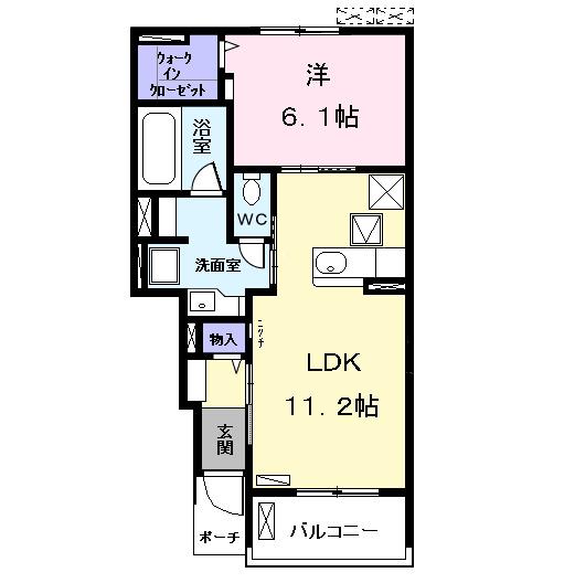 クラルス　Ⅱ（102） 間取り図画像