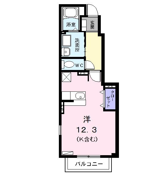 ティーズハウス（105） 間取り図画像
