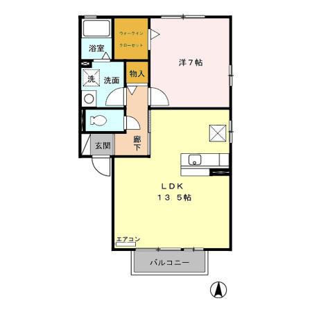 リーリエ・グランシャリオ　グランシャリオ（101） 間取り図画像