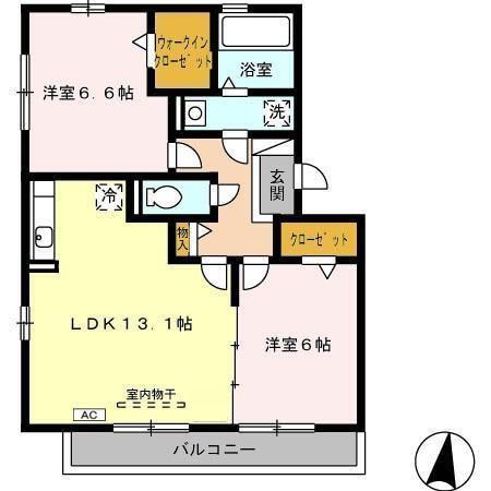 セジュール花萌（302） 間取り図画像
