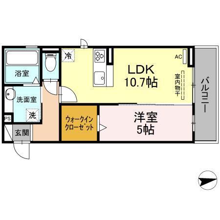 メゾン長栄（302） 間取り図画像