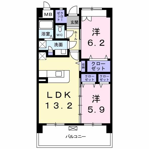 パラダイム東光（210） 間取り図画像