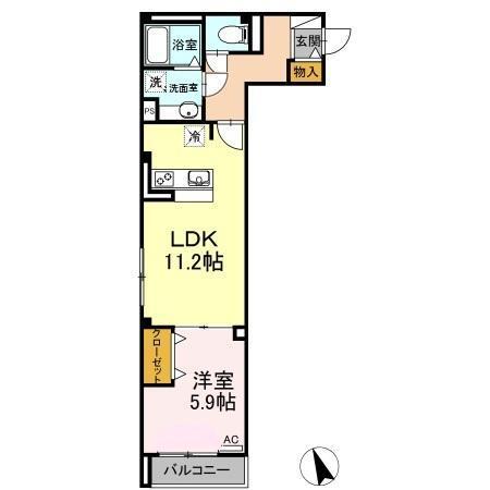 Ｌａ　ｇｒａｃｉｅｕｓｅ本山（102） 間取り図画像