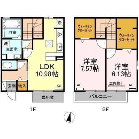 一社ハイツ（101） 間取り図画像