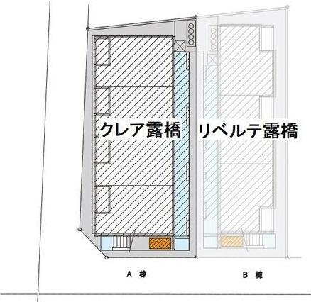 リベルテ露橋（203） 地形図・案内図