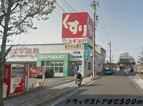 スギ薬局：500m