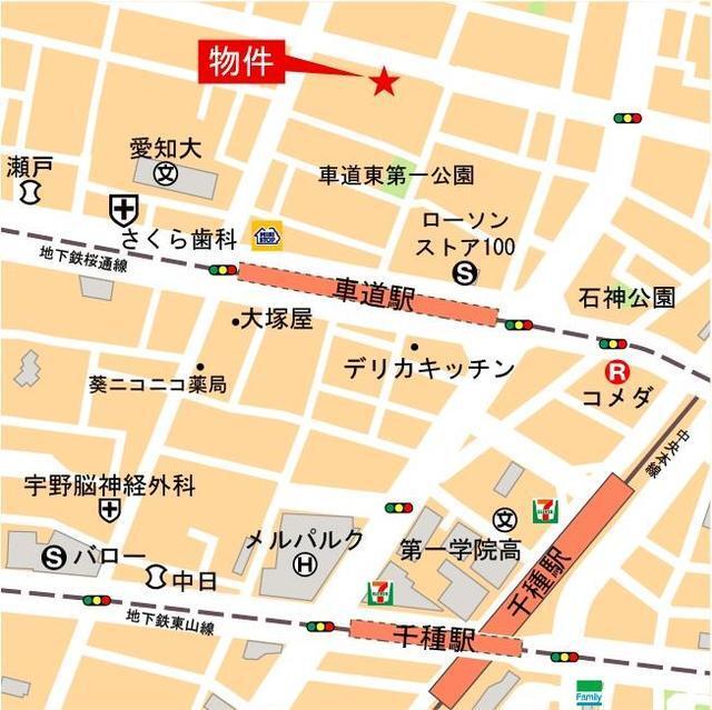 プレイズシード車道（602） 地形図・案内図