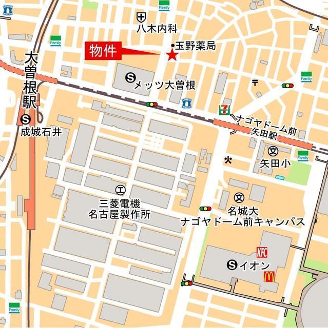 ＬＵＯＲＥ大曽根（101） 地形図・案内図