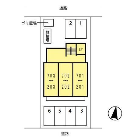 ＣＡＳＡ八番館（103） 駐車場