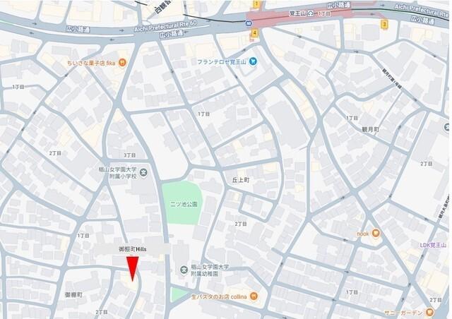 御棚町Ｈｉｌｌｓ（301） 地形図・案内図