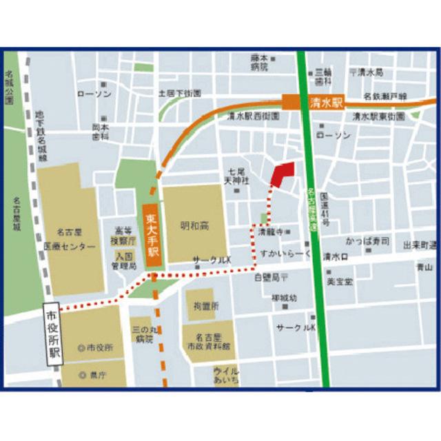 パークアクシス白壁（1005） 地形図・案内図