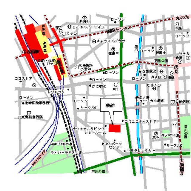 パークアクシス名駅南（904） 地形図・案内図