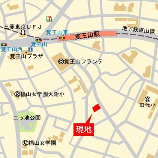 グランドゥール覚王山（101） 地形図・案内図