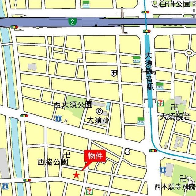 ＰａｒｋＢｅａｒ大須（902） 地形図・案内図