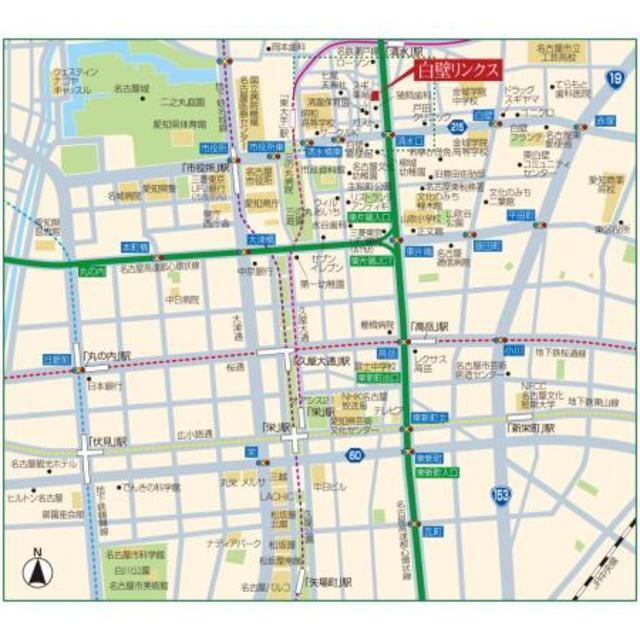 白壁リンクス（903） 地形図・案内図
