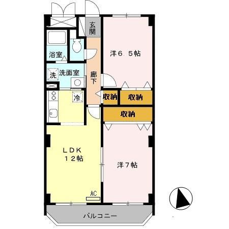 エルロード住吉７号館（205） 間取り図画像