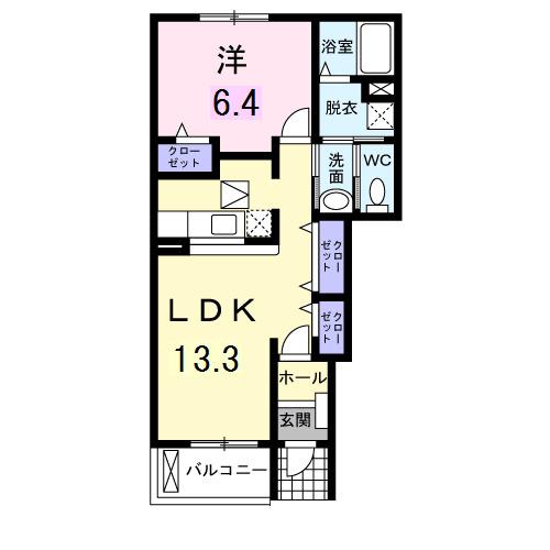 サンリット福泉（106） 間取り図画像