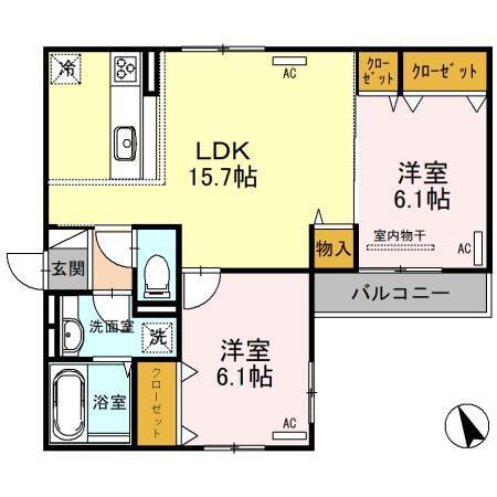 ザ・バンダイ（202） 間取り図画像