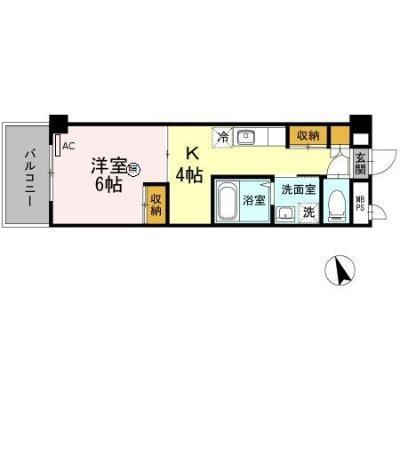 シーガルマンションⅡ（402） 間取り図画像