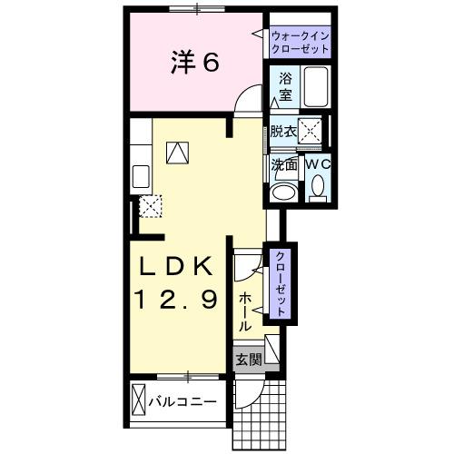 サニーレジデンス西三国Ｇ（102） 間取り図画像
