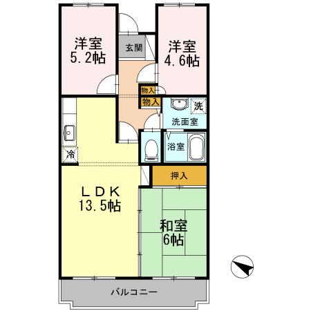 オースター５番館（503） 間取り図画像