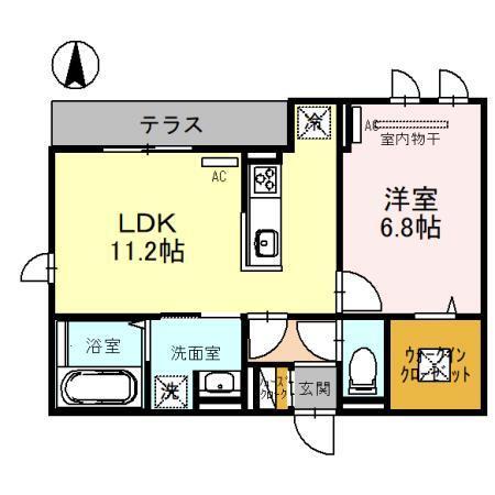 D-room今川　C棟（101） 間取り図画像